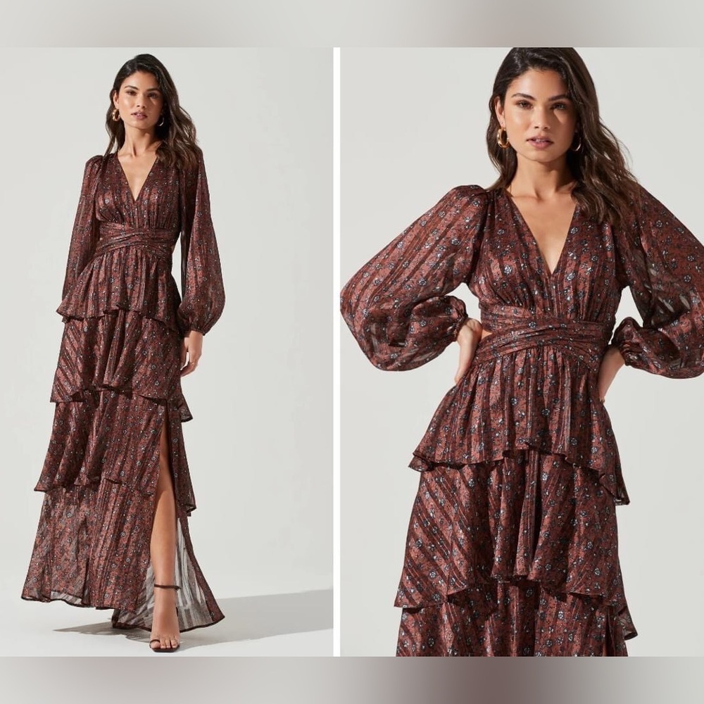 ASTR the Label - Anora Floral Tiered Maxi Dress